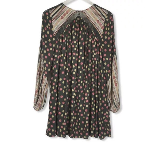 Free People Rain or Shine Mini Dress Tunic Boho - Picture 5 of 12